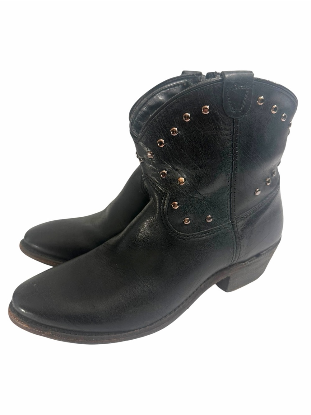 Vintage Shoe Company Western Embellished Studded Booties Size 8